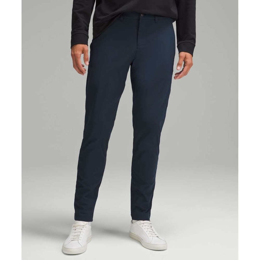 Lululemon ABC Pants Mens 31x33 True Navy Blue Slim Fit Warpstreme Stretch Chino